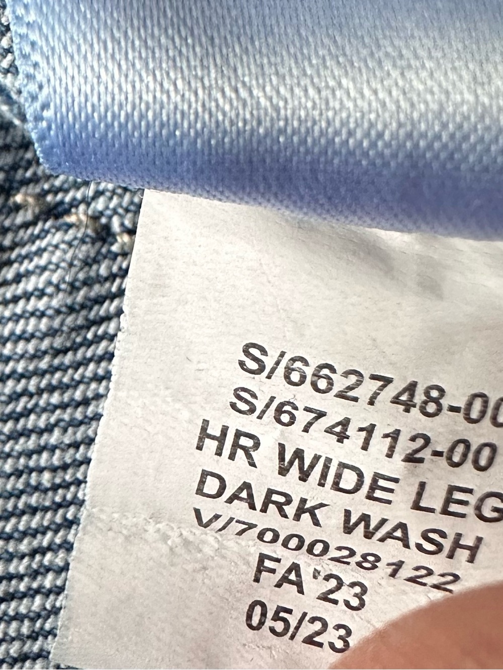 GAP High Rise Wide Leg Crop Jeans Patch Pocket Light Wash Women’s 6/28R - Picture 7 of 11